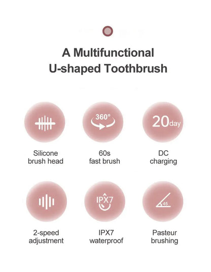 OpaluX Kids Smart 360° U-Shaped Electric Toothbrush