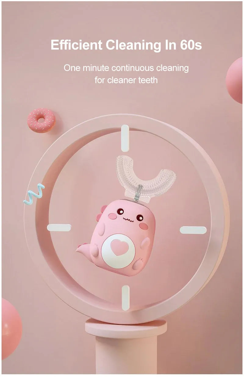 OpaluX Kids Smart 360° U-Shaped Electric Toothbrush