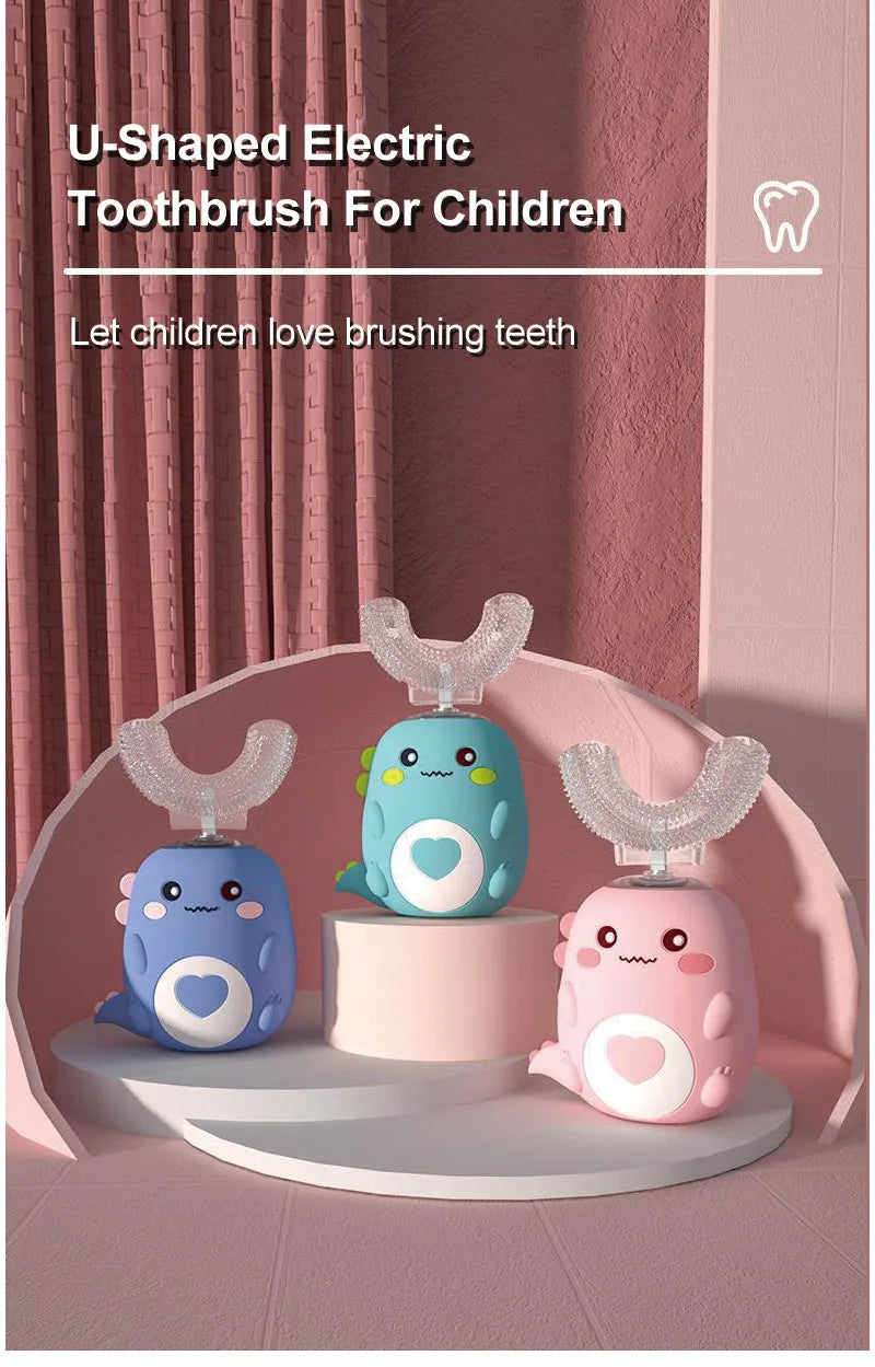 OpaluX Kids Smart 360° U-Shaped Electric Toothbrush
