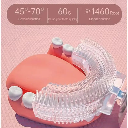 OpaluX Kids Smart 360° U-Shaped Electric Toothbrush