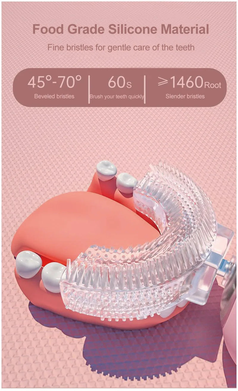 OpaluX Kids Smart 360° U-Shaped Electric Toothbrush