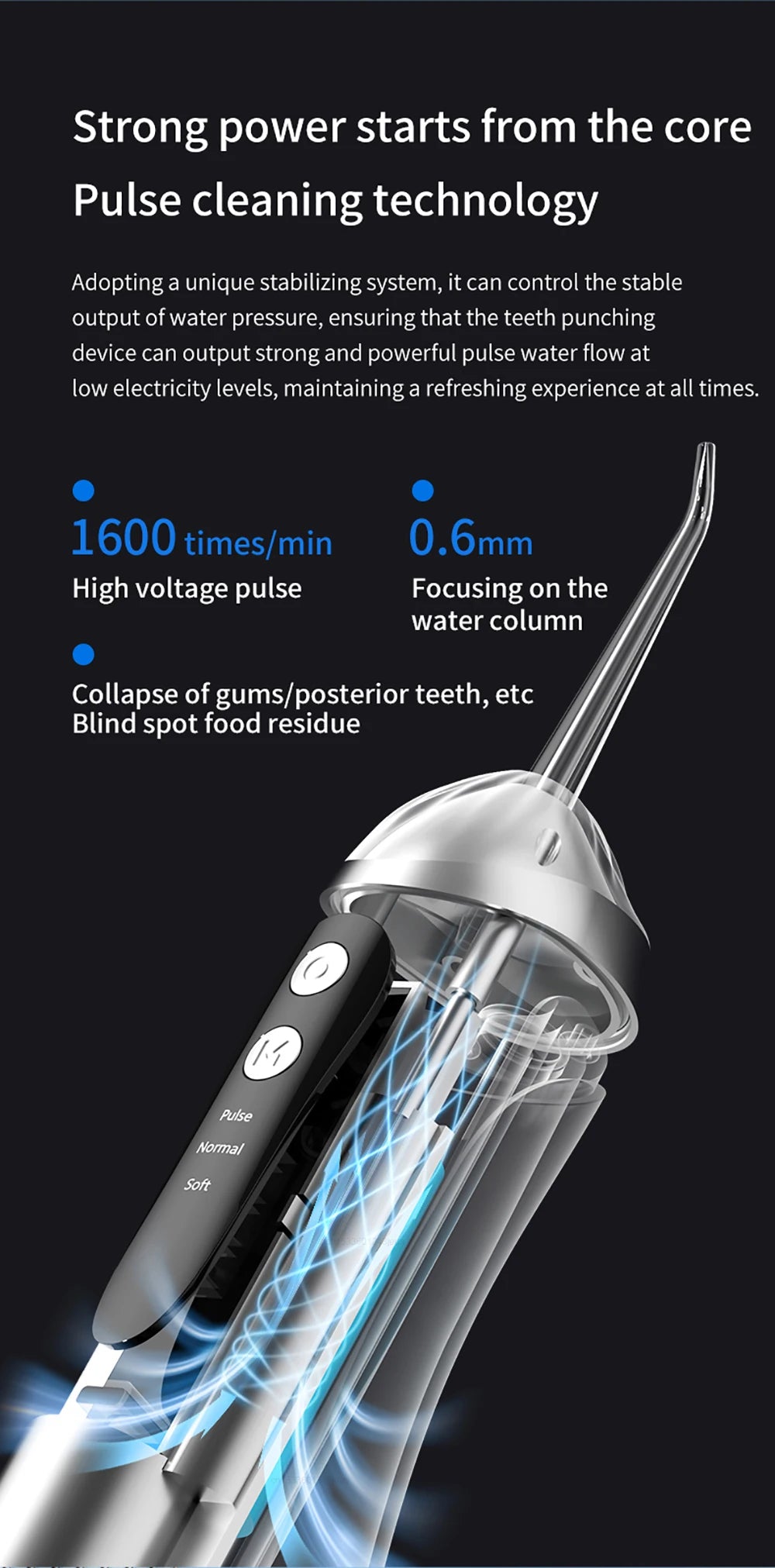 OpaluX AquaFlow Water Flosser